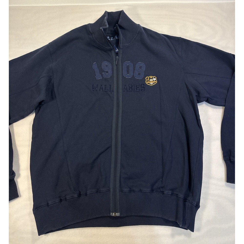 Wallabies Rugby Union Australia Full Zip Sweatshirt Jacket Blue 1908 Men's XL